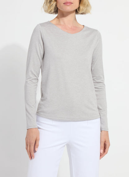 Lysse Lysséntial Long Sleeve Light Grey Melange