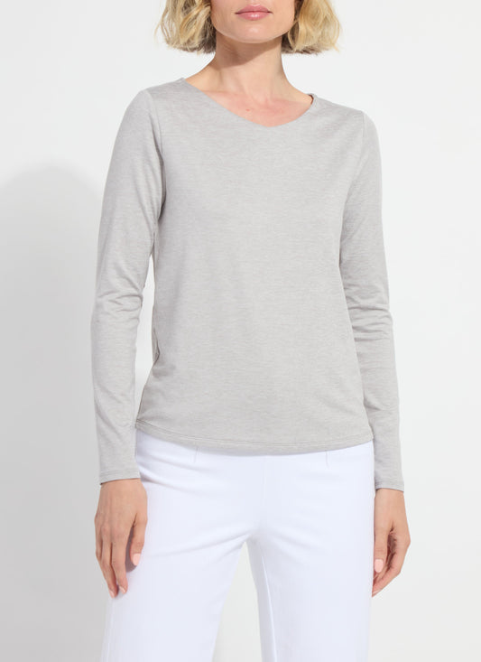 Lysse Lysséntial Long Sleeve Light Grey Melange