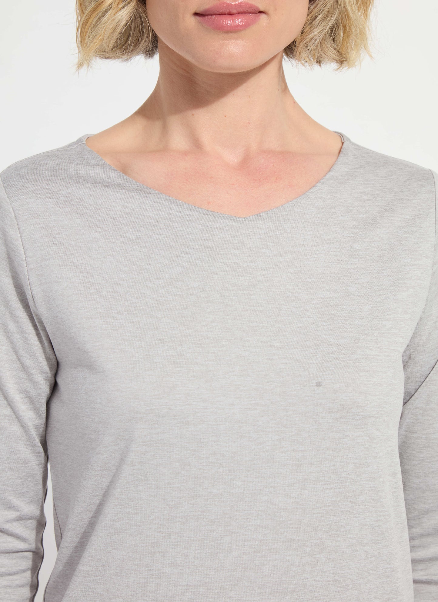 Lysse Lysséntial Long Sleeve Light Grey Melange