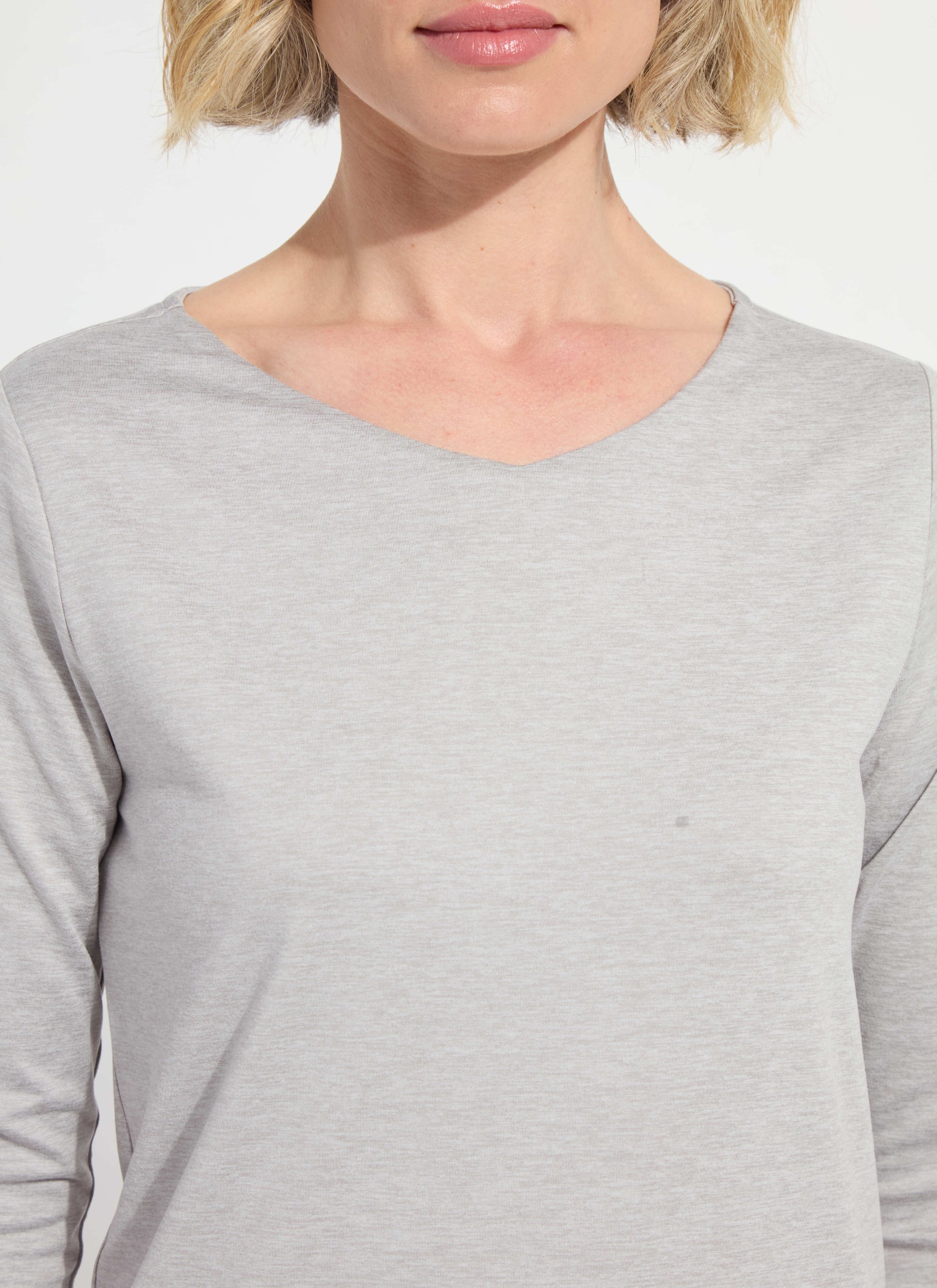 Lysse Lysséntial Long Sleeve Light Grey Melange