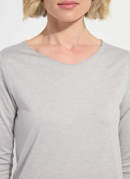 Lysse Lysséntial Long Sleeve Light Grey Melange
