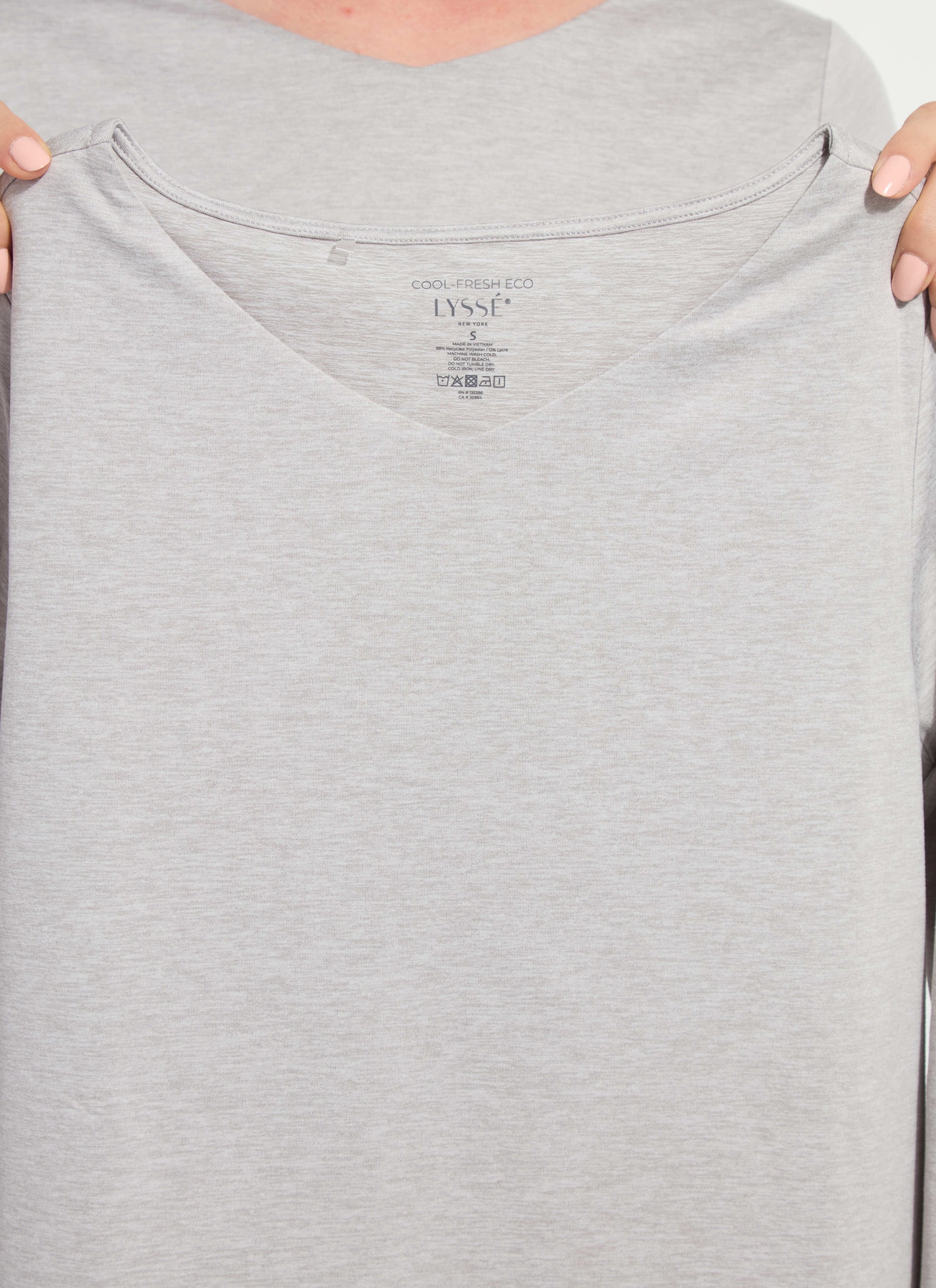 Lysse Lysséntial Long Sleeve Light Grey Melange