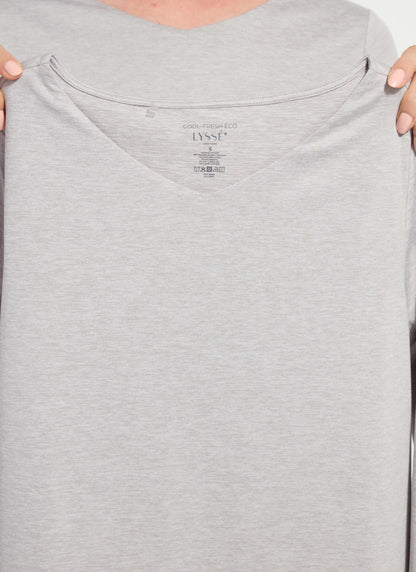 Lysse Lysséntial Long Sleeve Light Grey Melange