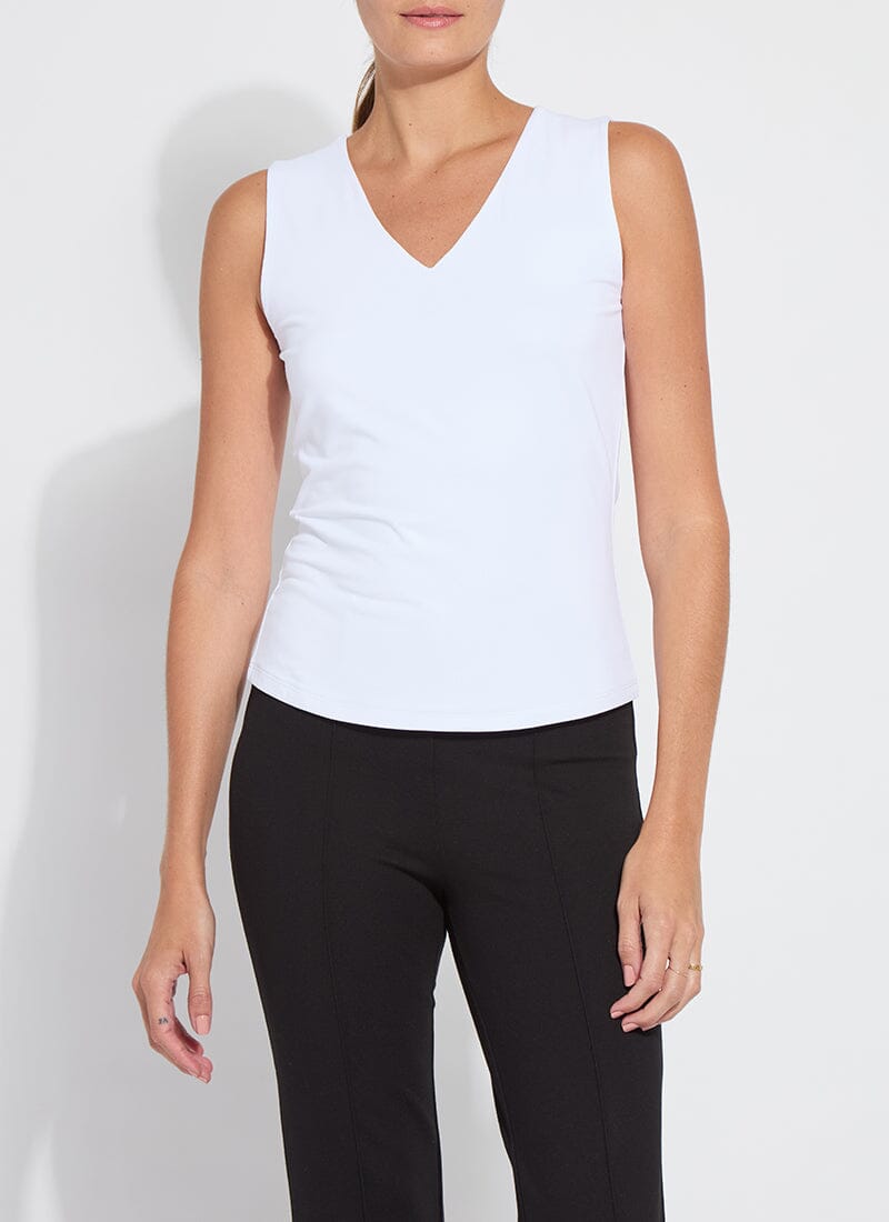Lysse Essential V-Neck Shell White