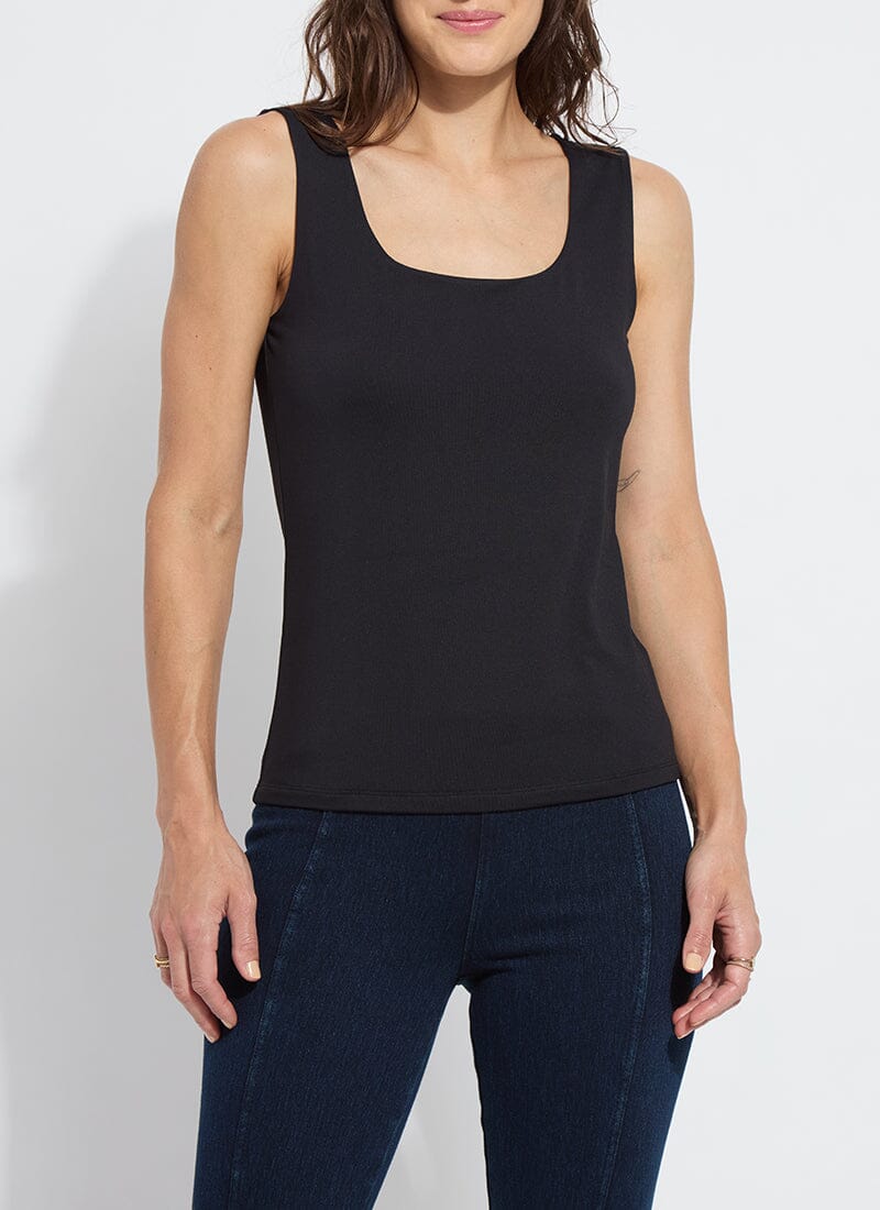 Lysse Evie Scoop Neck Tank Macadamia