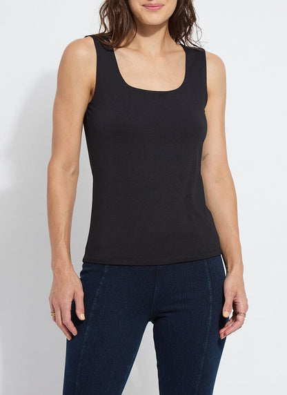 Lysse Evie Scoop Neck Tank Macadamia