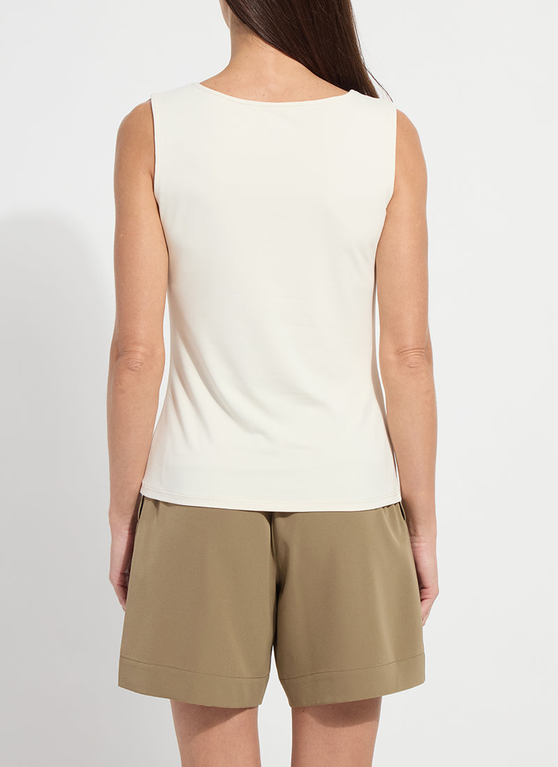 Lysse Evie Scoop Neck Tank Macadamia
