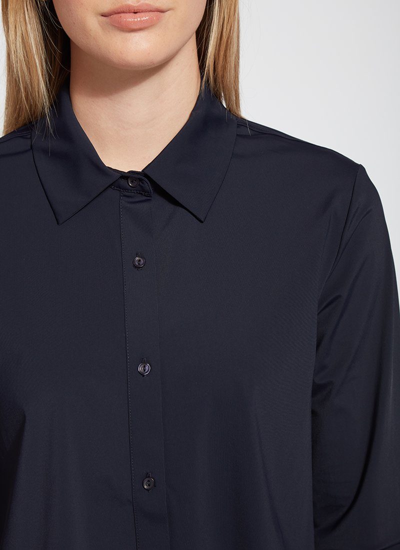 Lysse Connie Slim Button Down  White