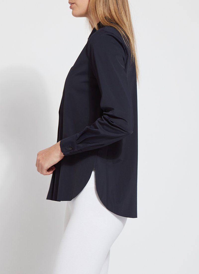 Lysse Connie Slim Button Down  White