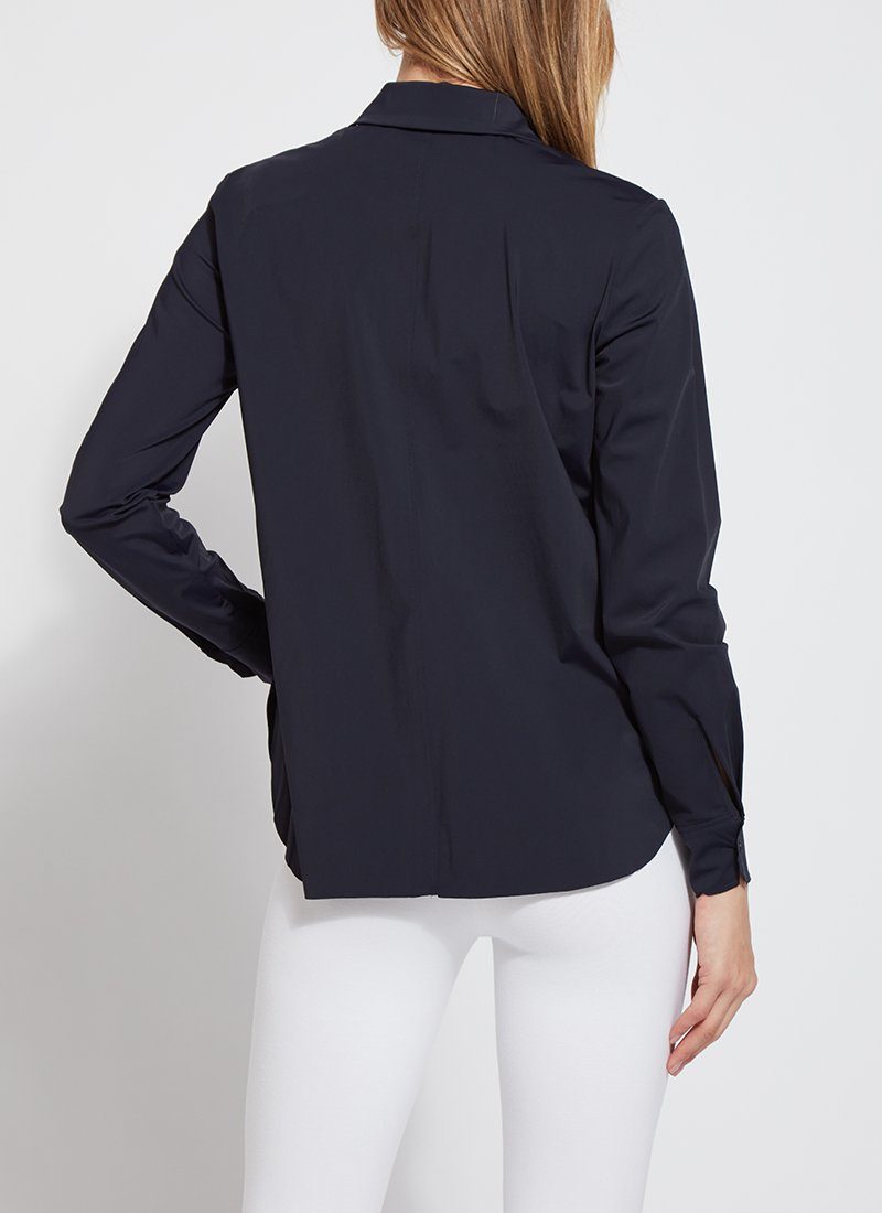 Lysse Connie Slim Button Down  White