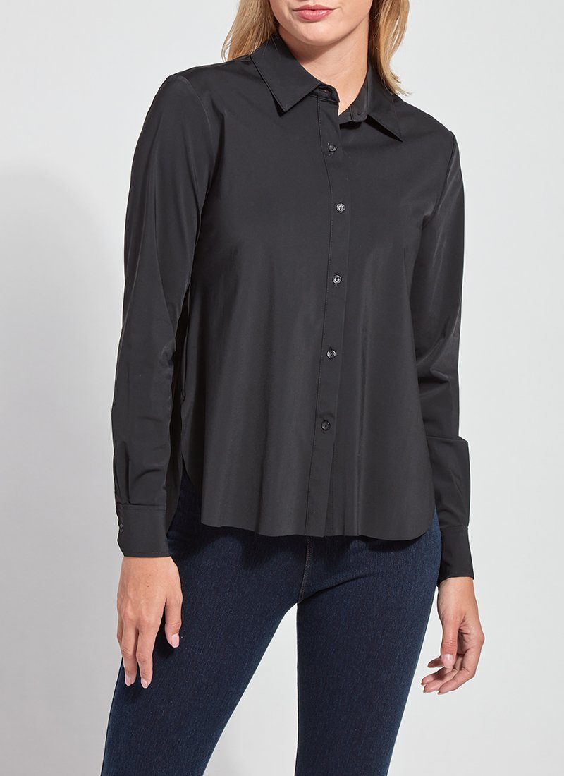 Lysse Connie Slim Button Down  White