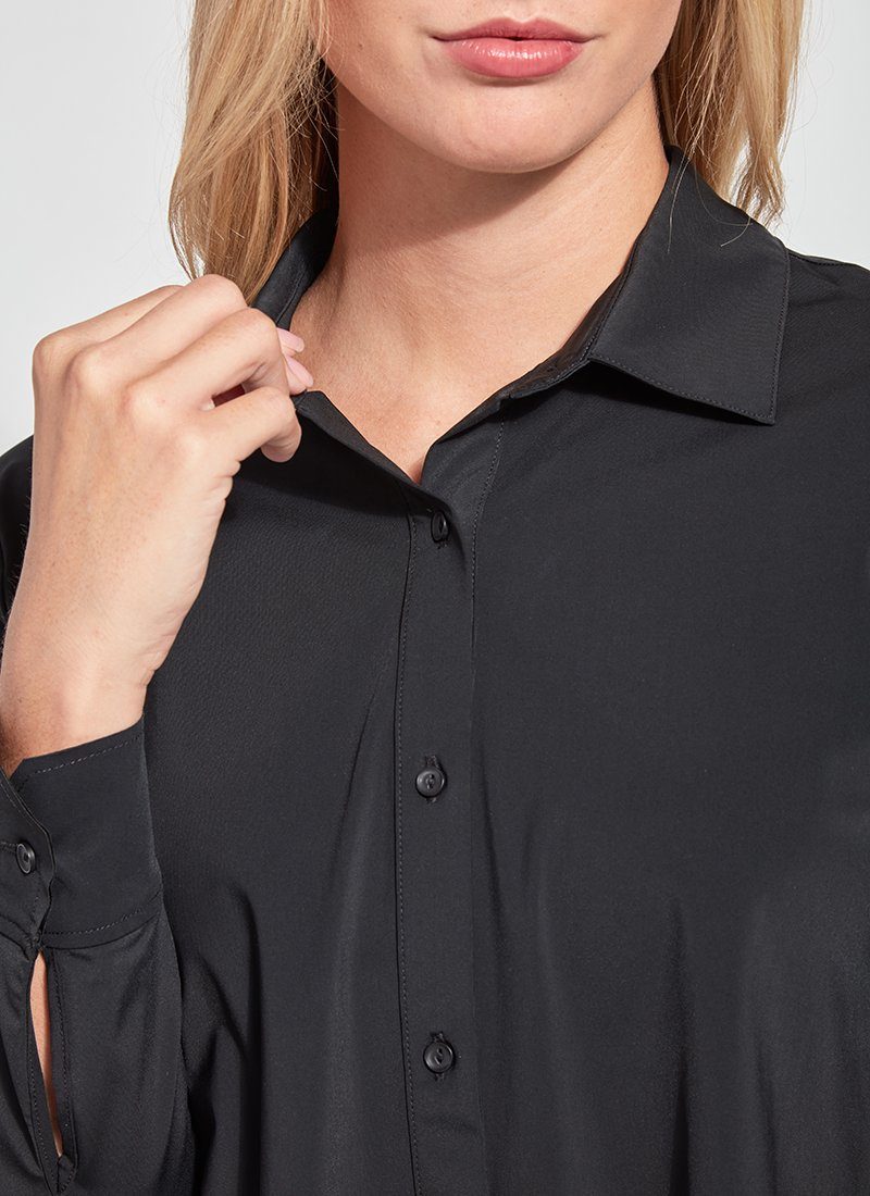 Lysse Connie Slim Button Down  White