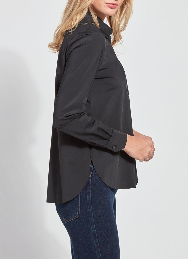 Lysse Connie Slim Button Down  White