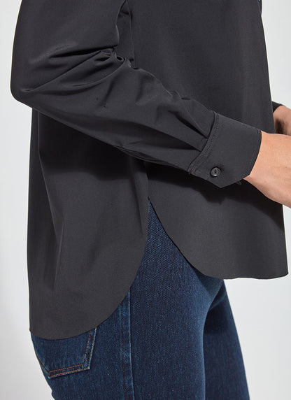 Lysse Connie Slim Button Down  White