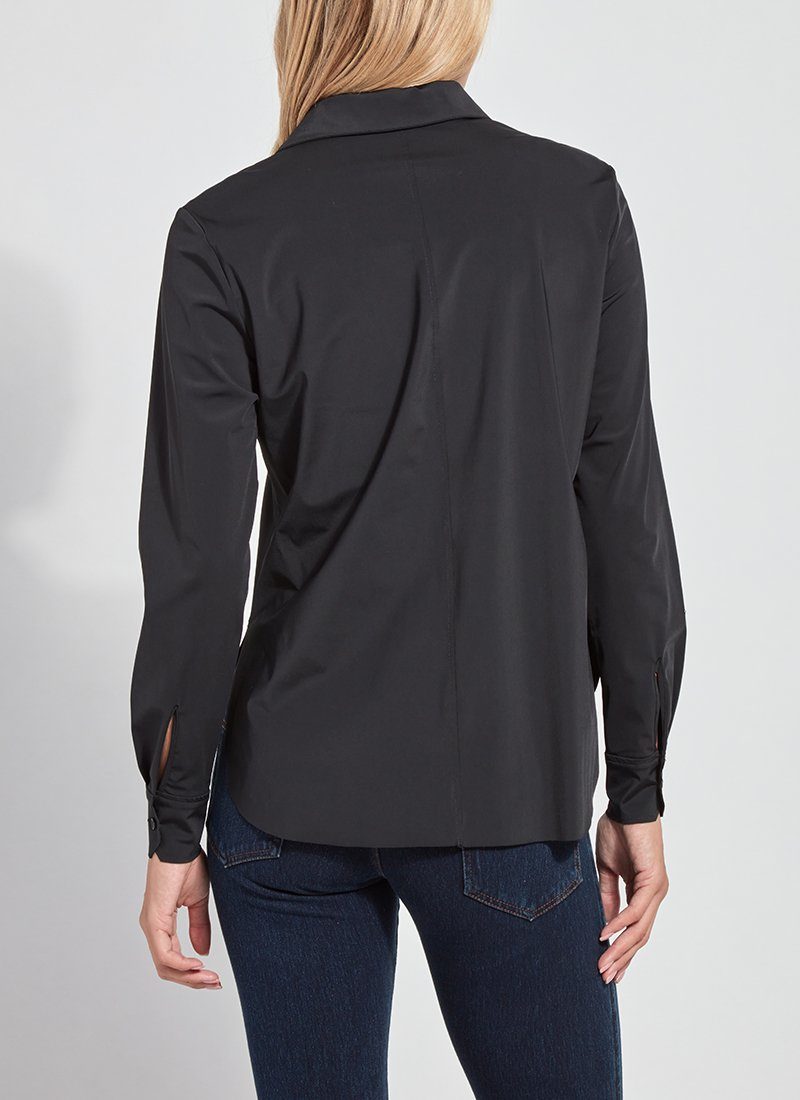 Lysse Connie Slim Button Down  White