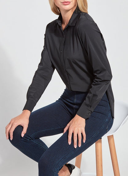 Lysse Connie Slim Button Down  White
