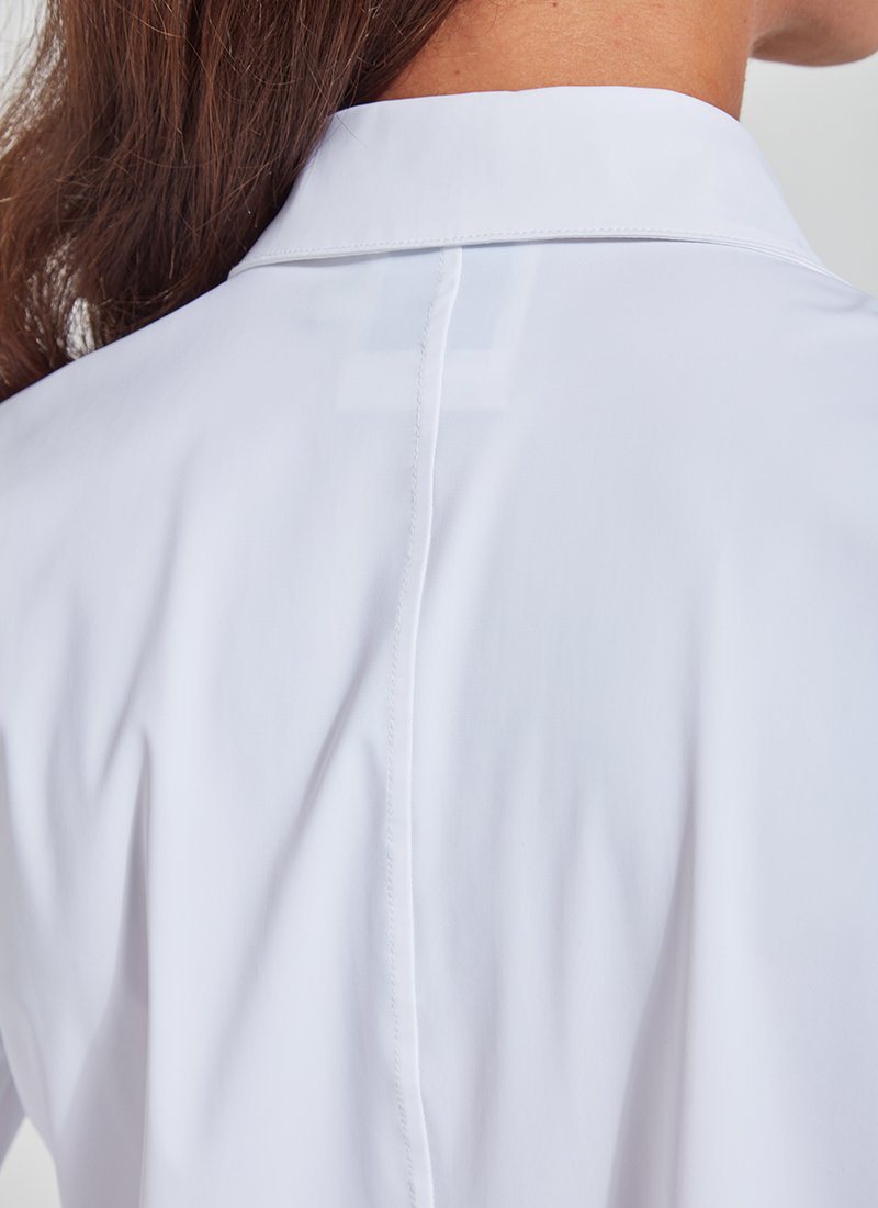 Lysse Connie Slim Button Down  White