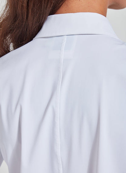 Lysse Connie Slim Button Down  White
