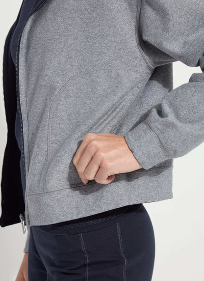 Lysse Jovie Reversible Hoodie True Navy Grey Melange
