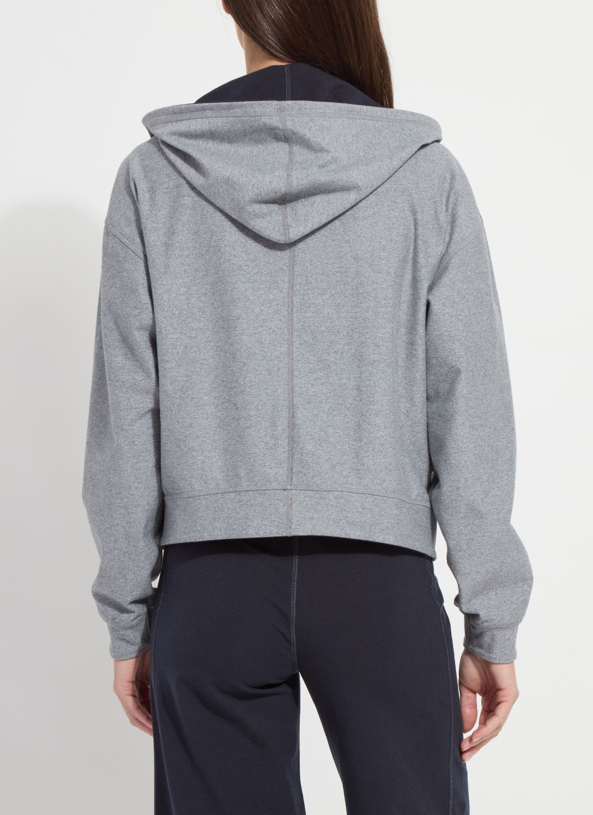 Lysse Jovie Reversible Hoodie True Navy Grey Melange