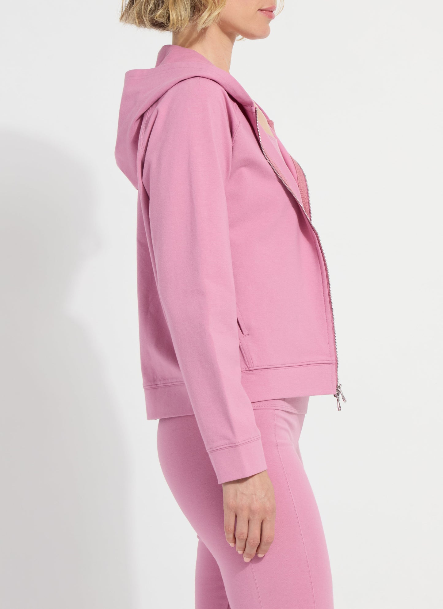 Lysse Cotton Zip Up Hoodie Sweatshirt Black