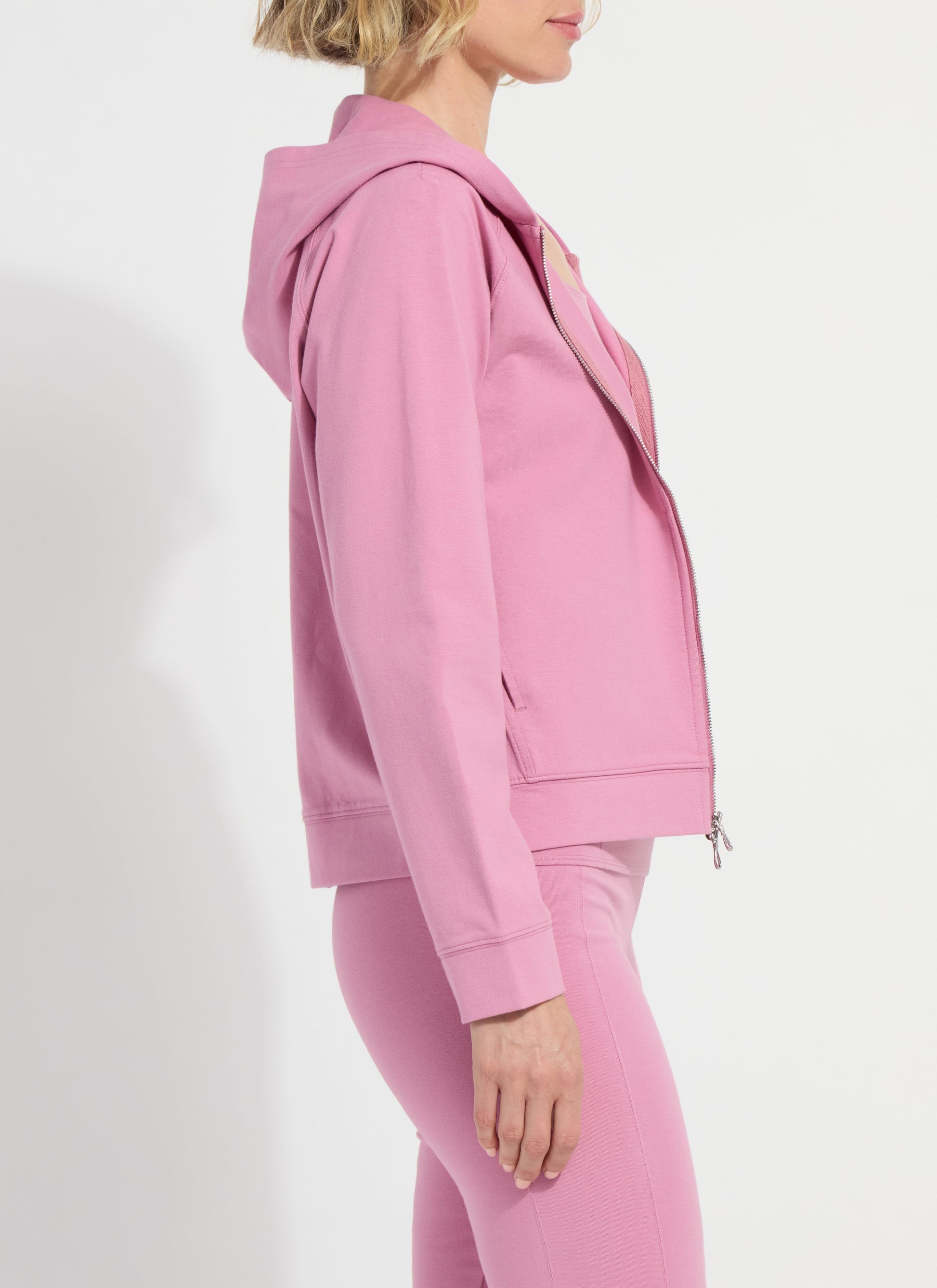Lysse Cotton Zip Up Hoodie Sweatshirt Black