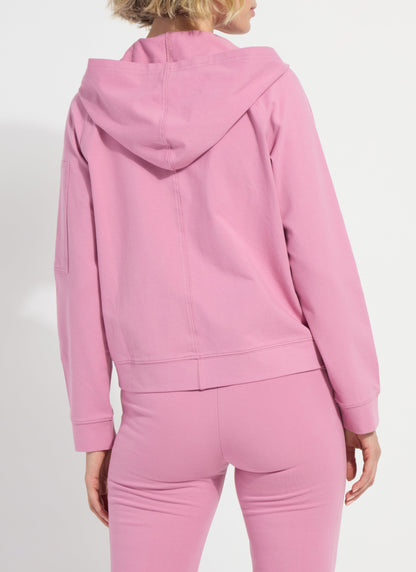 Lysse Cotton Zip Up Hoodie Sweatshirt Black
