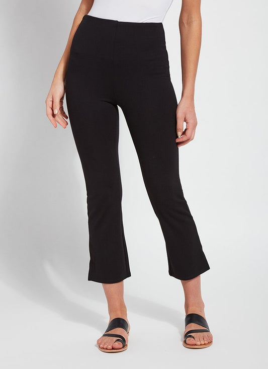Lysse Cropped Kick Flare Legging  Black