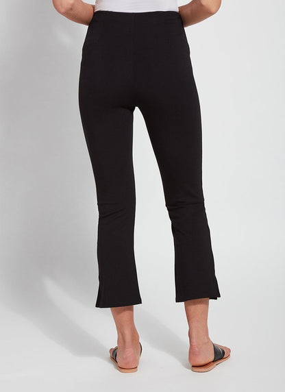 Lysse Cropped Kick Flare Legging  Black