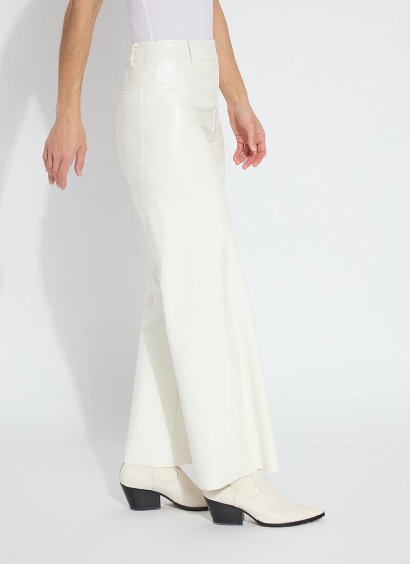 Lysse Vegan Leather Wide Leg (28" Inseam) Kohl Black