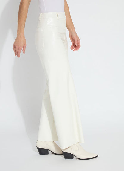 Lysse Vegan Leather Wide Leg (28" Inseam) Kohl Black