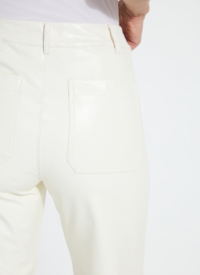 Lysse Vegan Leather Wide Leg (28" Inseam) Kohl Black