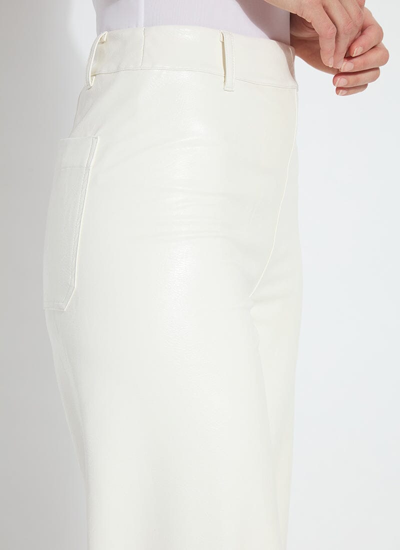 Lysse Vegan Leather Wide Leg (28" Inseam) Kohl Black