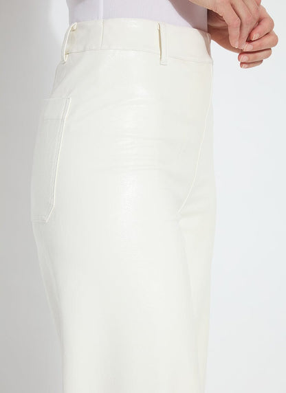 Lysse Vegan Leather Wide Leg (28" Inseam) Kohl Black