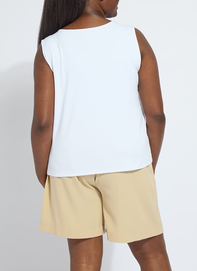 Lysse Evie Scoop Neck Tank Curvy White