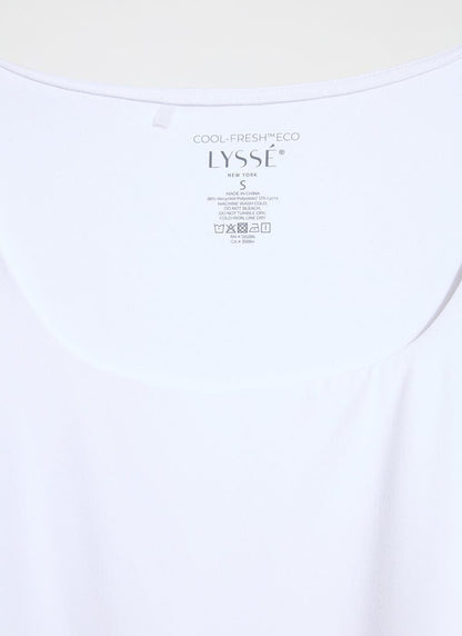 Lysse Evie Scoop Neck Tank Curvy White