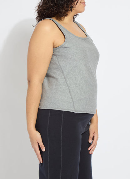 Lysse Reversible Essential Tank Curvy True Navy Grey Melange