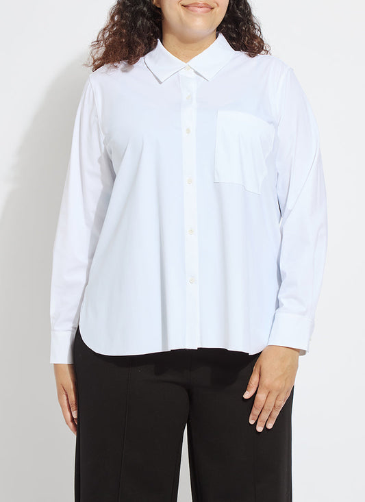 Lysse Schiffer 2.0 Button Down Shirt Curvy Black