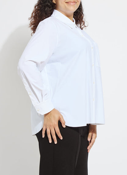 Lysse Schiffer 2.0 Button Down Shirt Curvy Black