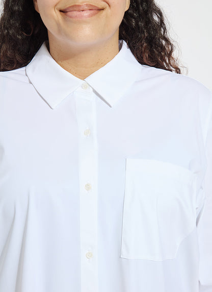 Lysse Schiffer 2.0 Button Down Shirt Curvy Black