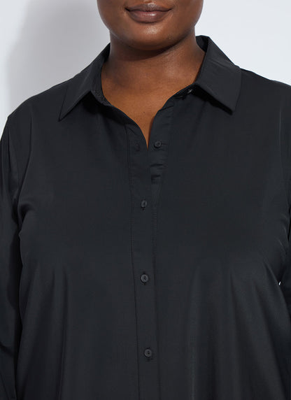 Lysse Connie Slim Button Down Curvy White