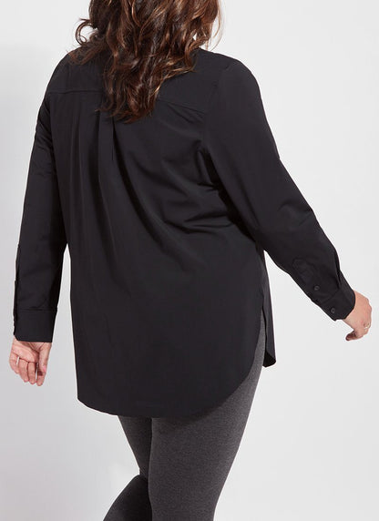 Lysse Schiffer Button Down (Plus Size)  True Navy