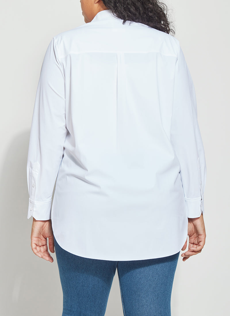 Lysse Schiffer Button Down (Plus Size)  True Navy