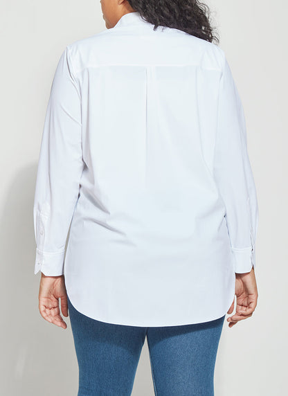 Lysse Schiffer Button Down (Plus Size)  True Navy