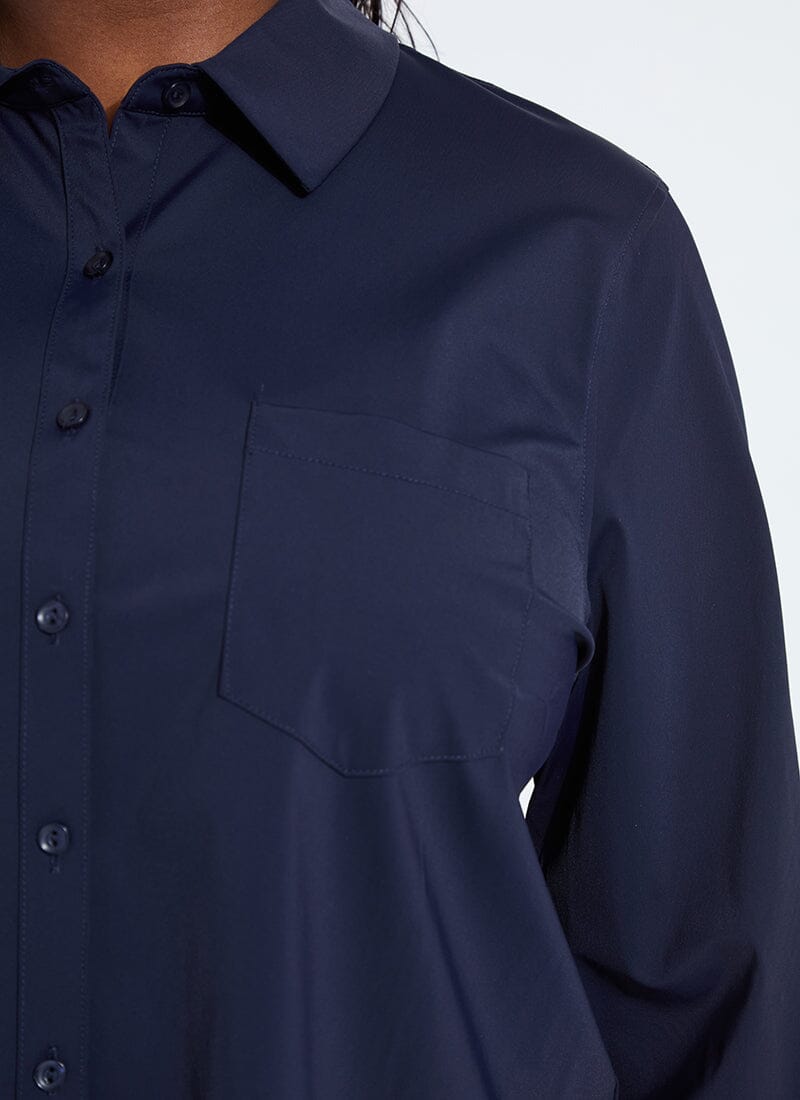 Lysse Schiffer Button Down (Plus Size)  True Navy
