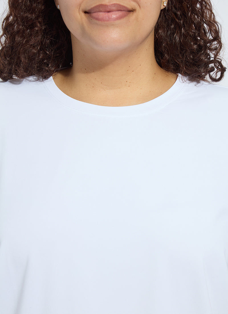 Lysse Perfect Box-Cut Tee Curvy White
