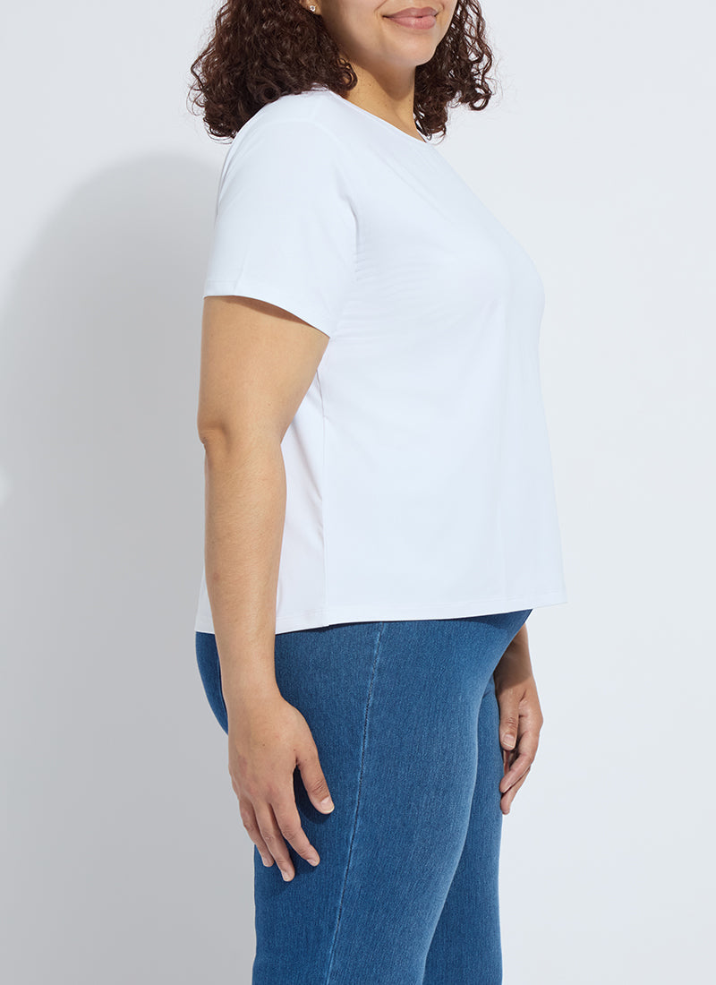 Lysse Perfect Box-Cut Tee Curvy White