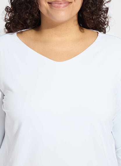 Lysse Lyssential Long Sleeve Curvy White