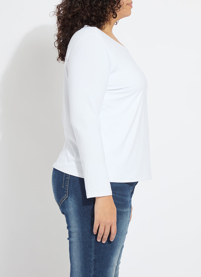 Lysse Lyssential Long Sleeve Curvy White