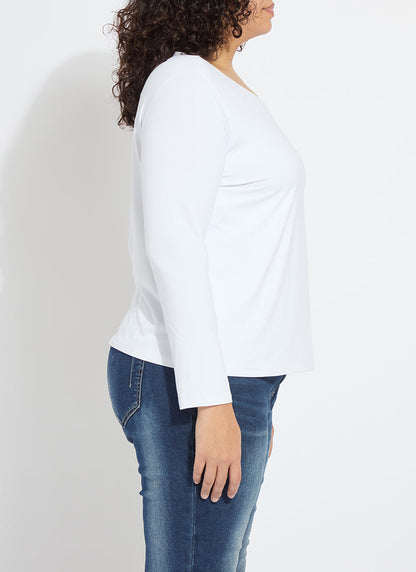 Lysse Lyssential Long Sleeve Curvy White
